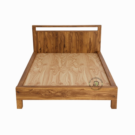 CONTEMPORARY SOLID WOOD PANEL BED