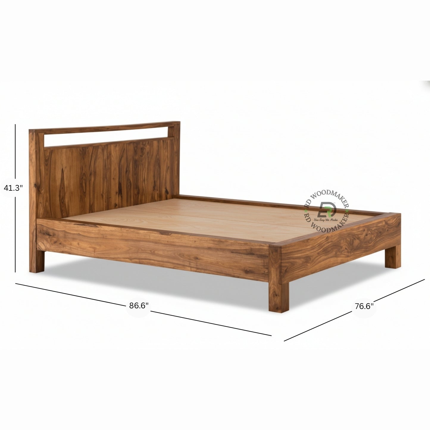 CONTEMPORARY SOLID WOOD PANEL BED