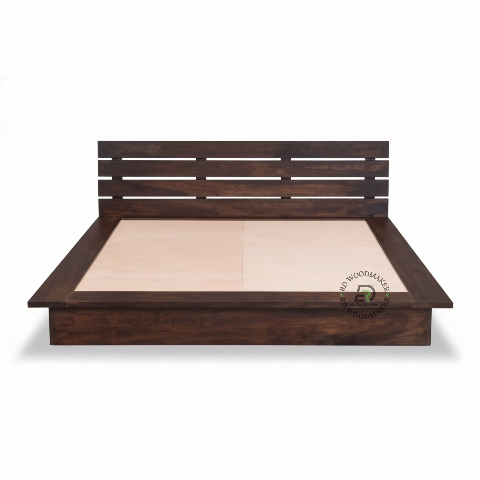 MODERN SLATTED PLATFORM BED