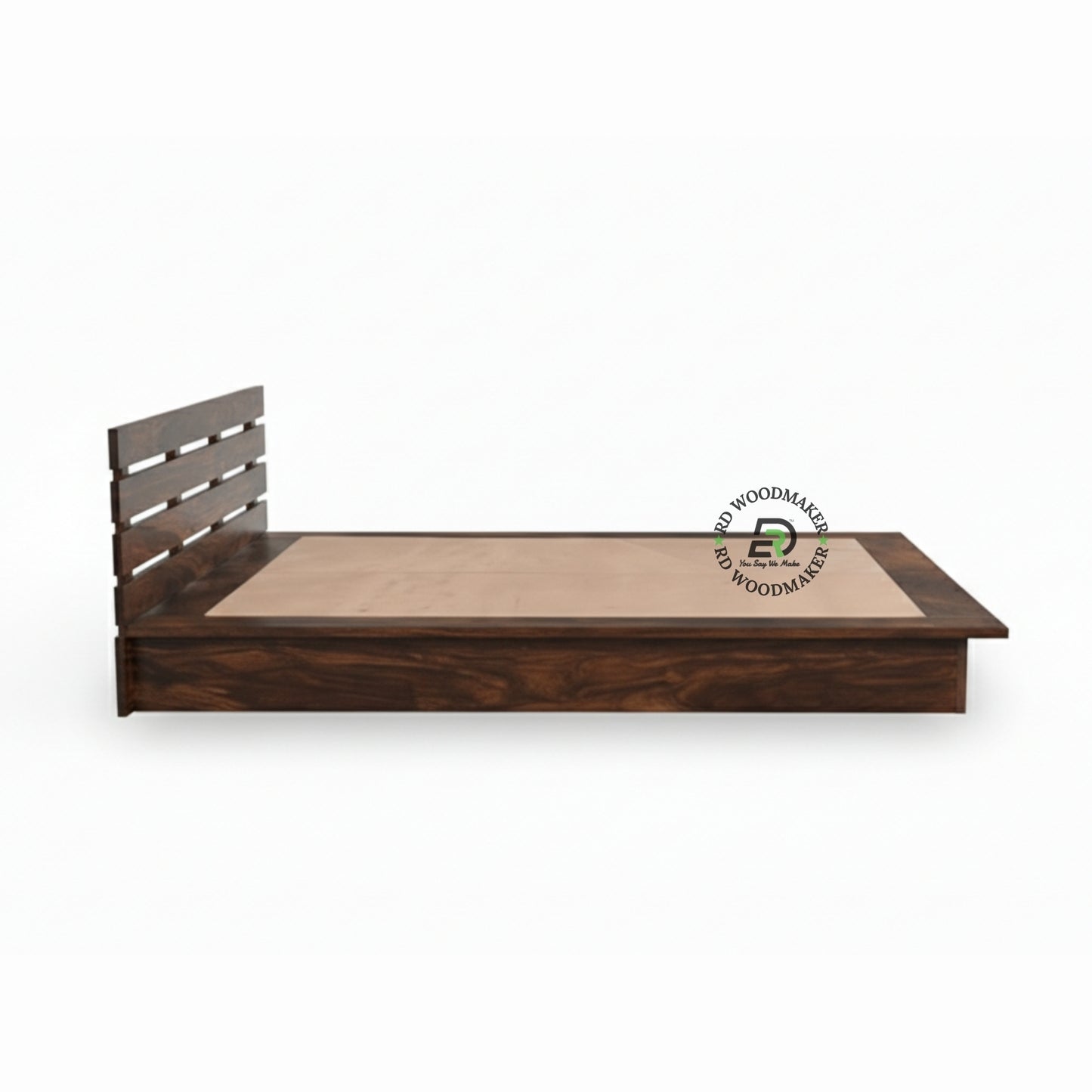 MODERN SLATTED PLATFORM BED