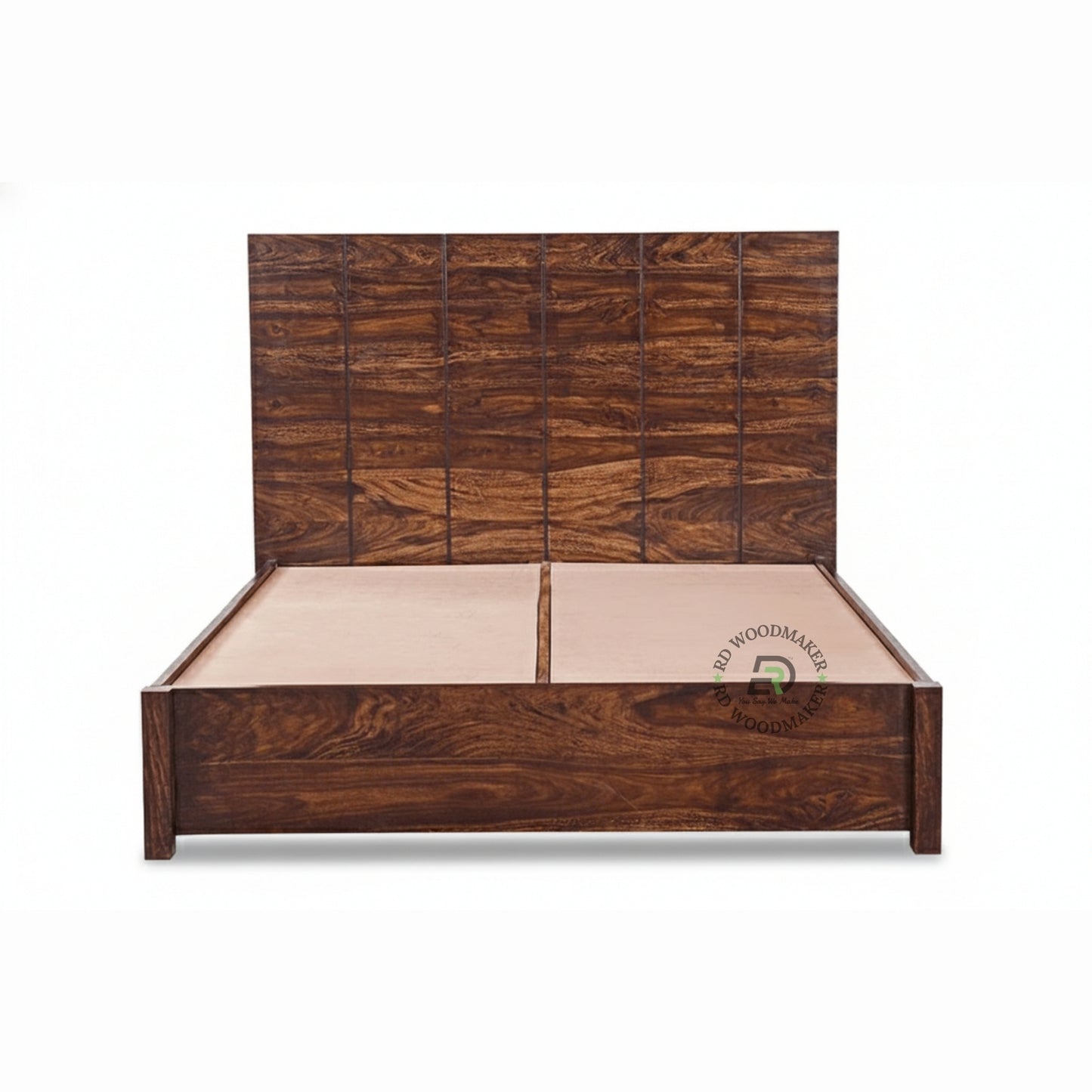 VERTICAL PANEL SOLID WOOD BED