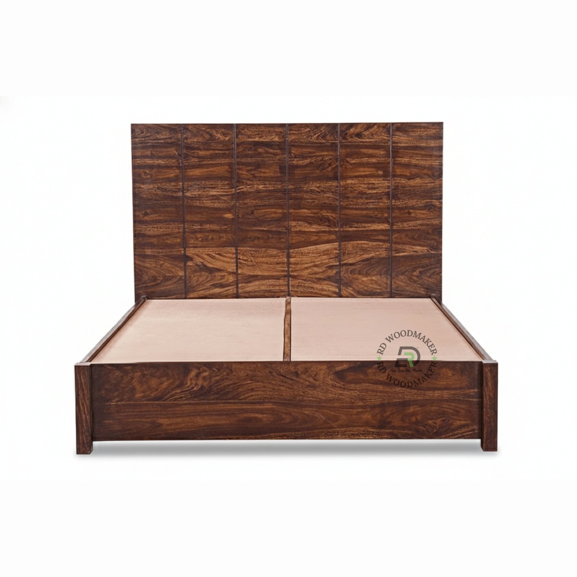 VERTICAL PANEL SOLID WOOD BED