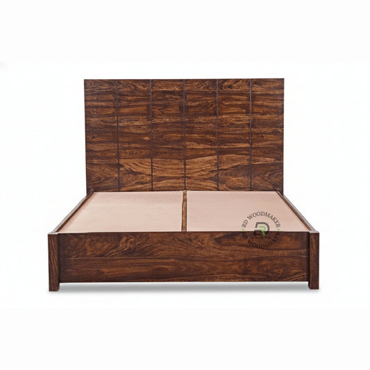 VERTICAL PANEL SOLID WOOD BED