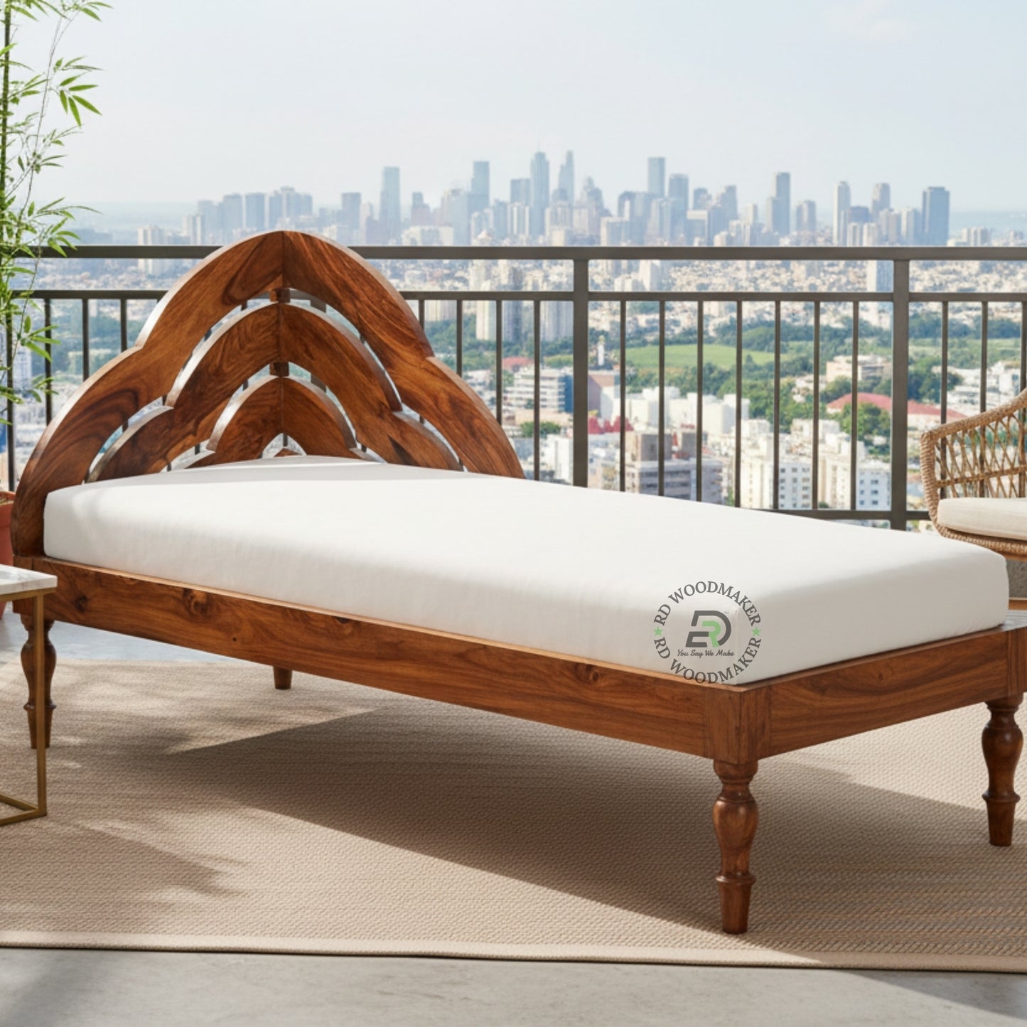 ARTISTIC ARCH HEADBOARD SINGLE BED