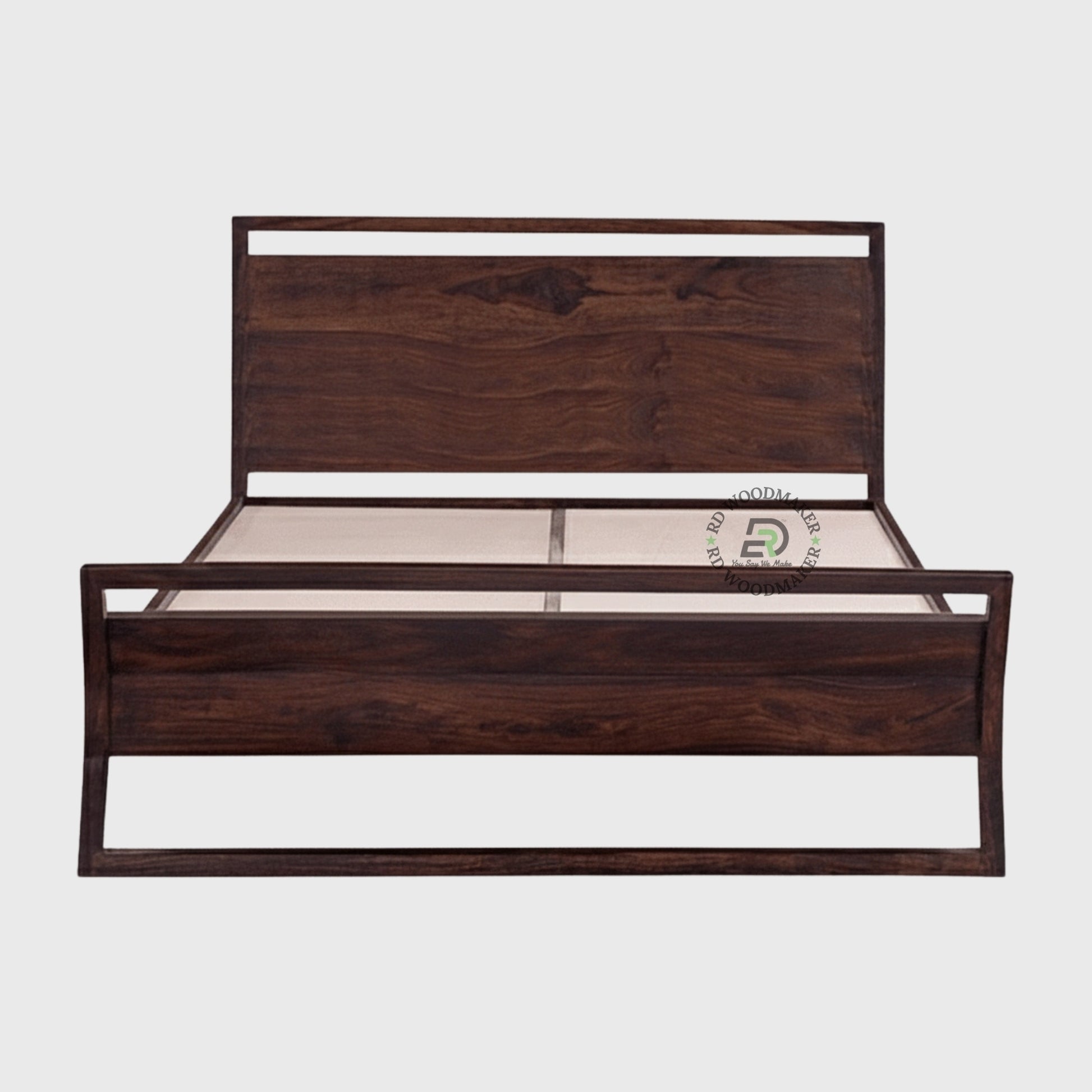 CONTEMPORARY OPEN FRAME WOODEN BED