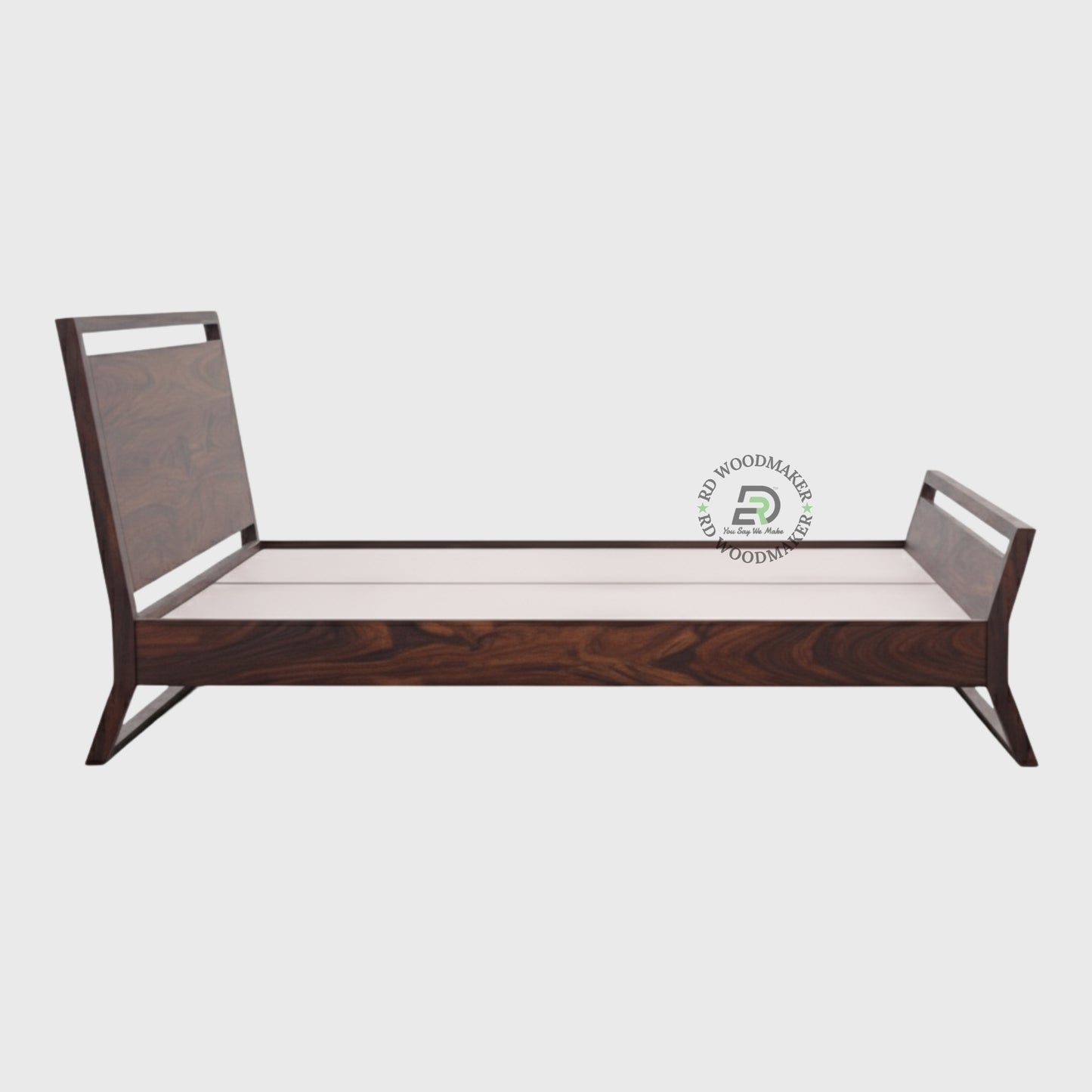 CONTEMPORARY OPEN FRAME WOODEN BED