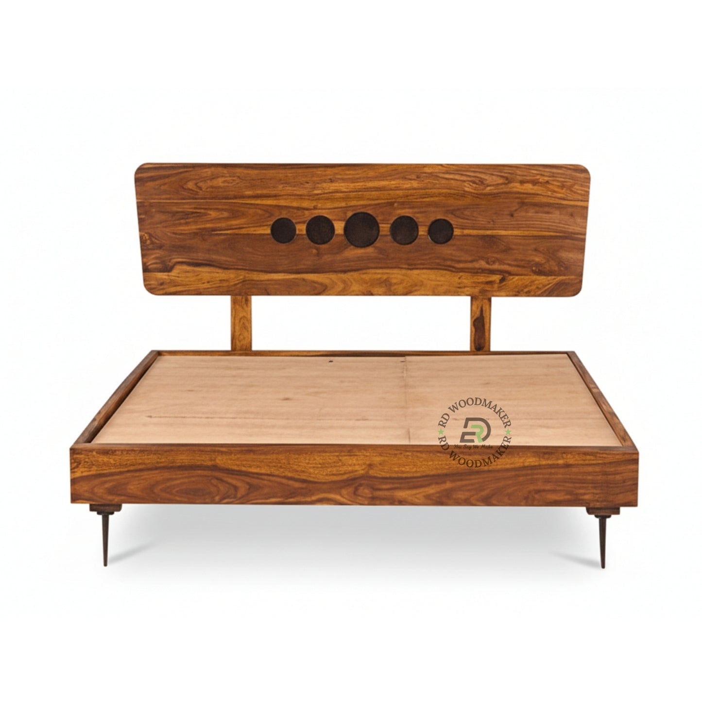 MODERN ROUND CUTOUT WOODEN BED
