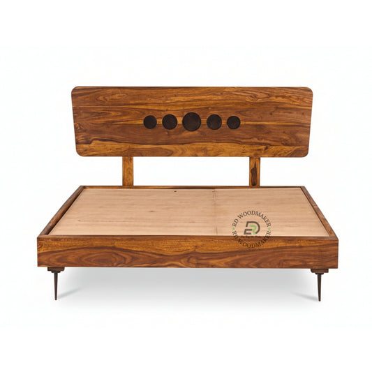 MODERN ROUND CUTOUT WOODEN BED