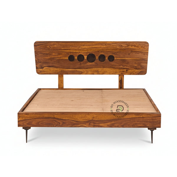 MODERN ROUND CUTOUT WOODEN BED