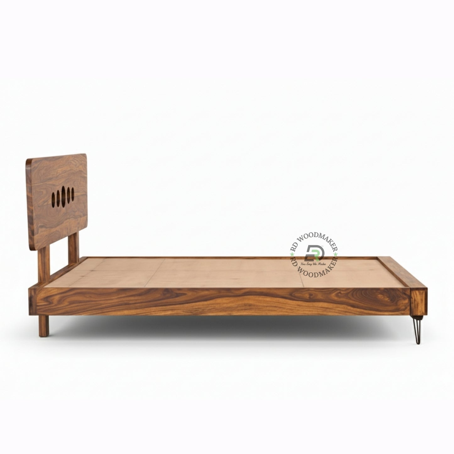 MODERN ROUND CUTOUT WOODEN BED