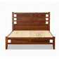 CLASSIC GEOMETRIC PANEL WOODEN BED
