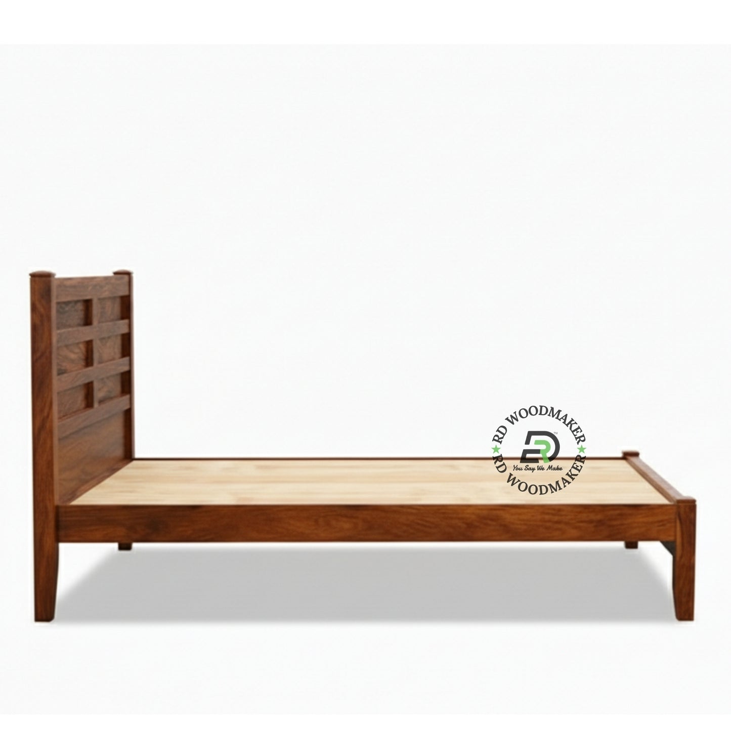 CLASSIC GEOMETRIC PANEL WOODEN BED