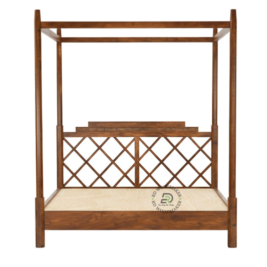 ROYAL CANOPY WOODEN BED