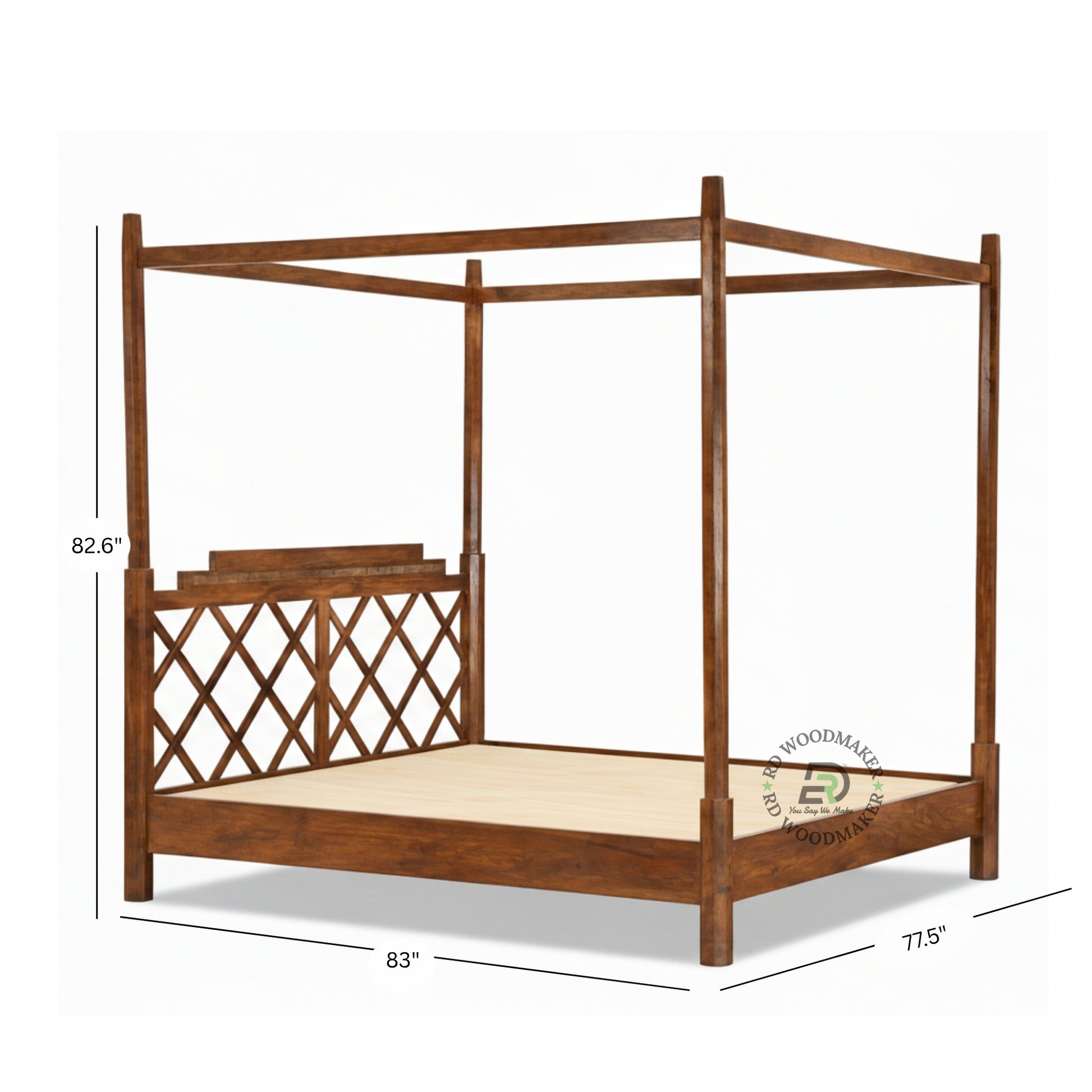 ROYAL CANOPY WOODEN BED