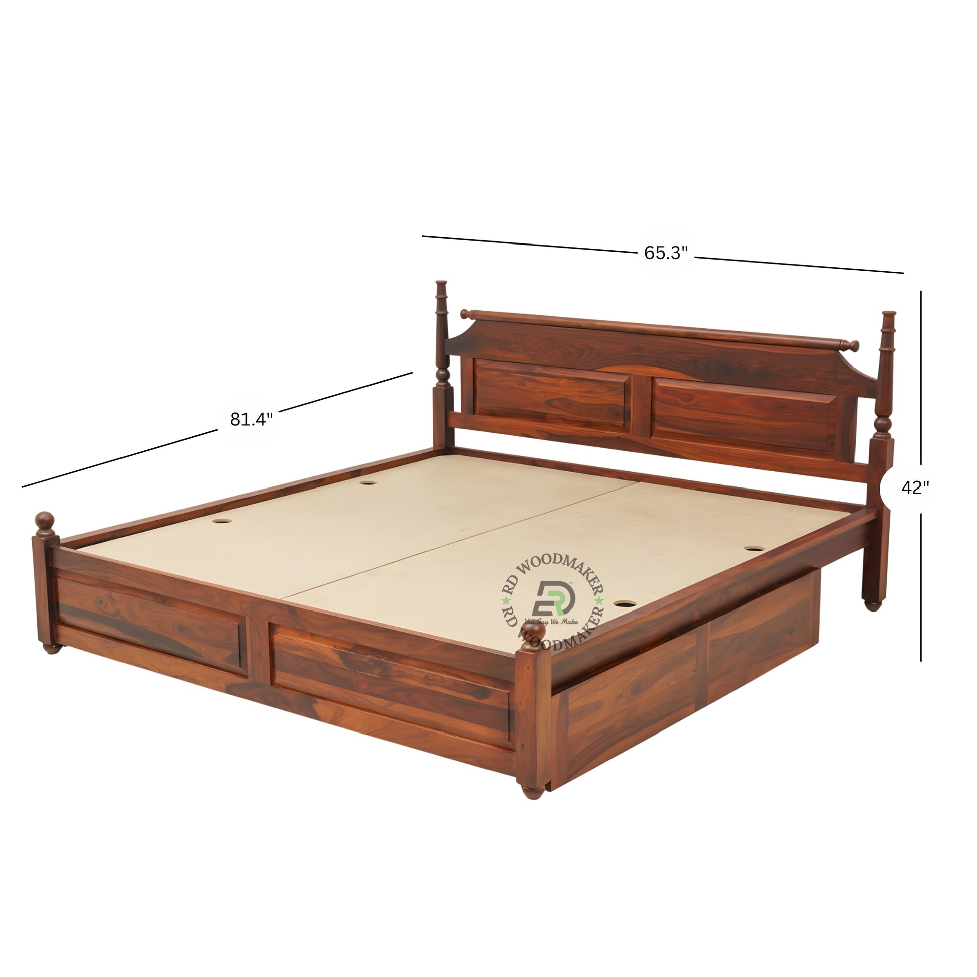 HERITAGE STORAGE WOODEN BED