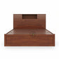 MODERN STORAGE WOODEN BED WITH PANEL HEADBOARD