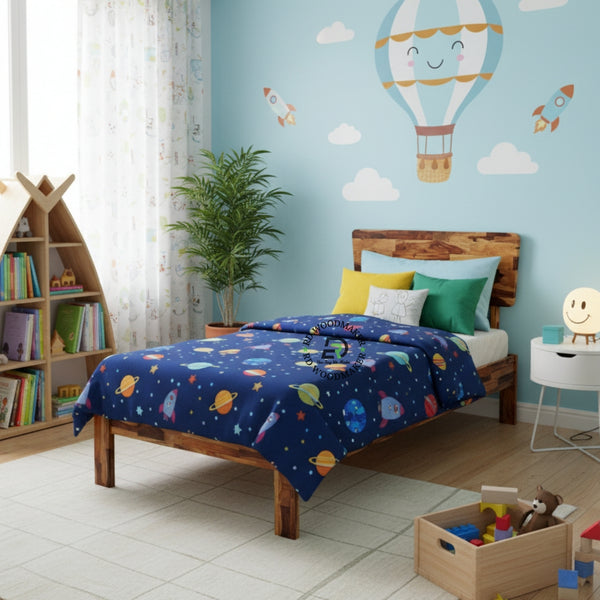 MINIMALIST SHEESHAM WOOD SINGLE BED