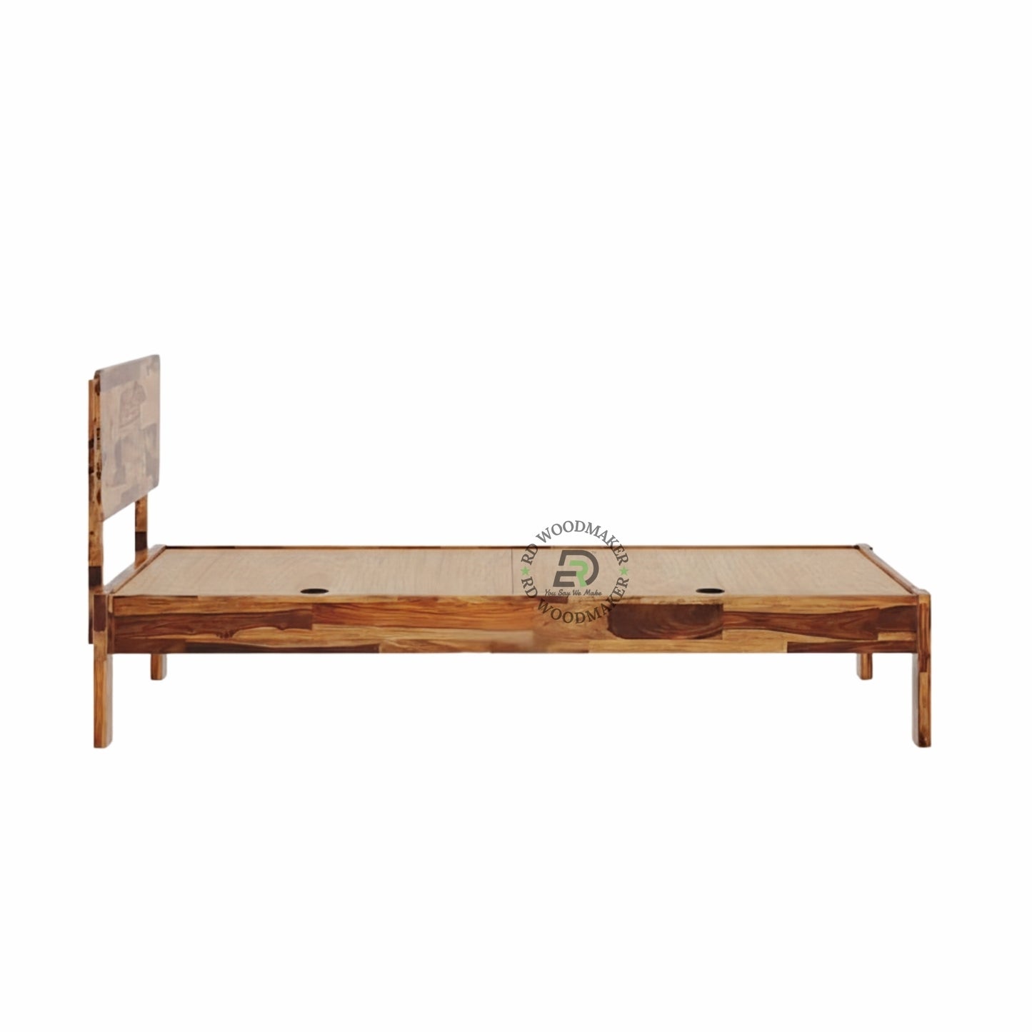 MINIMALIST SHEESHAM WOOD SINGLE BED