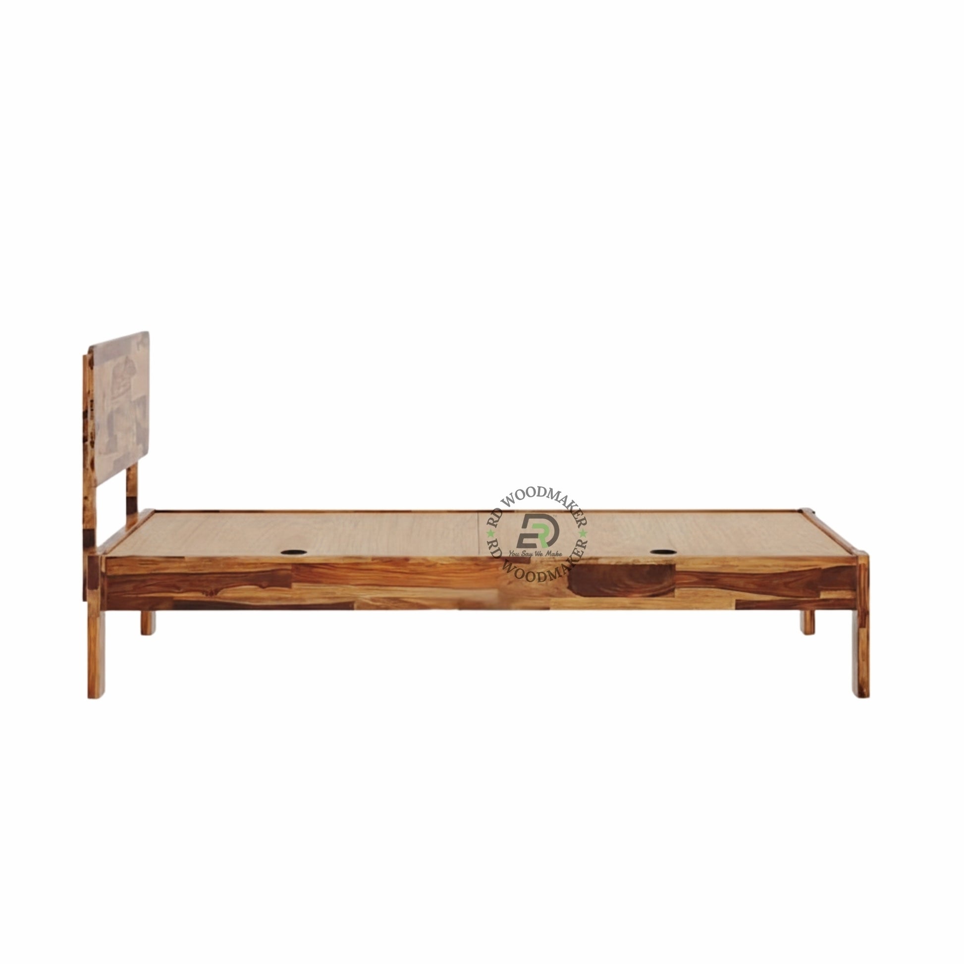 MINIMALIST SHEESHAM WOOD SINGLE BED
