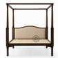 LUXURY DARK WOOD FOUR POSTER BED