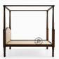 LUXURY DARK WOOD FOUR POSTER BED