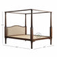 LUXURY DARK WOOD FOUR POSTER BED