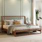 MODERN SLATTED WOODEN PLATFORM BED