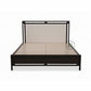  LUXURY UPHOLSTERED SOLID WOOD BED WITH NEUTRAL FABRIC HEADBOARD