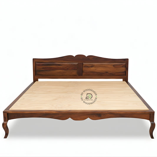 VINTAGE CURVE WOODEN BED
