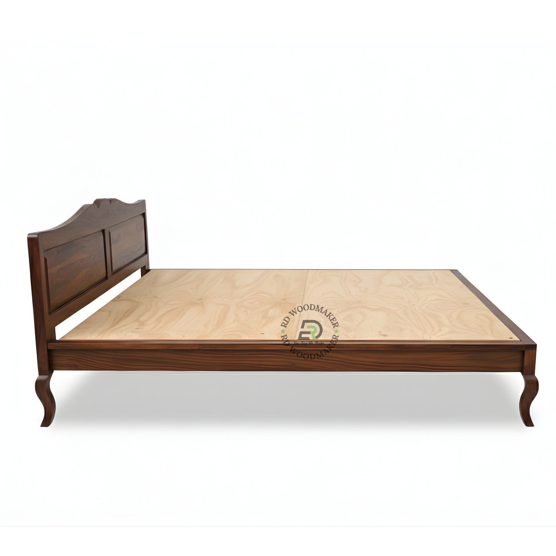 VINTAGE CURVE WOODEN BED
