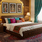 HEXA CARVE STORAGE WOODEN BED