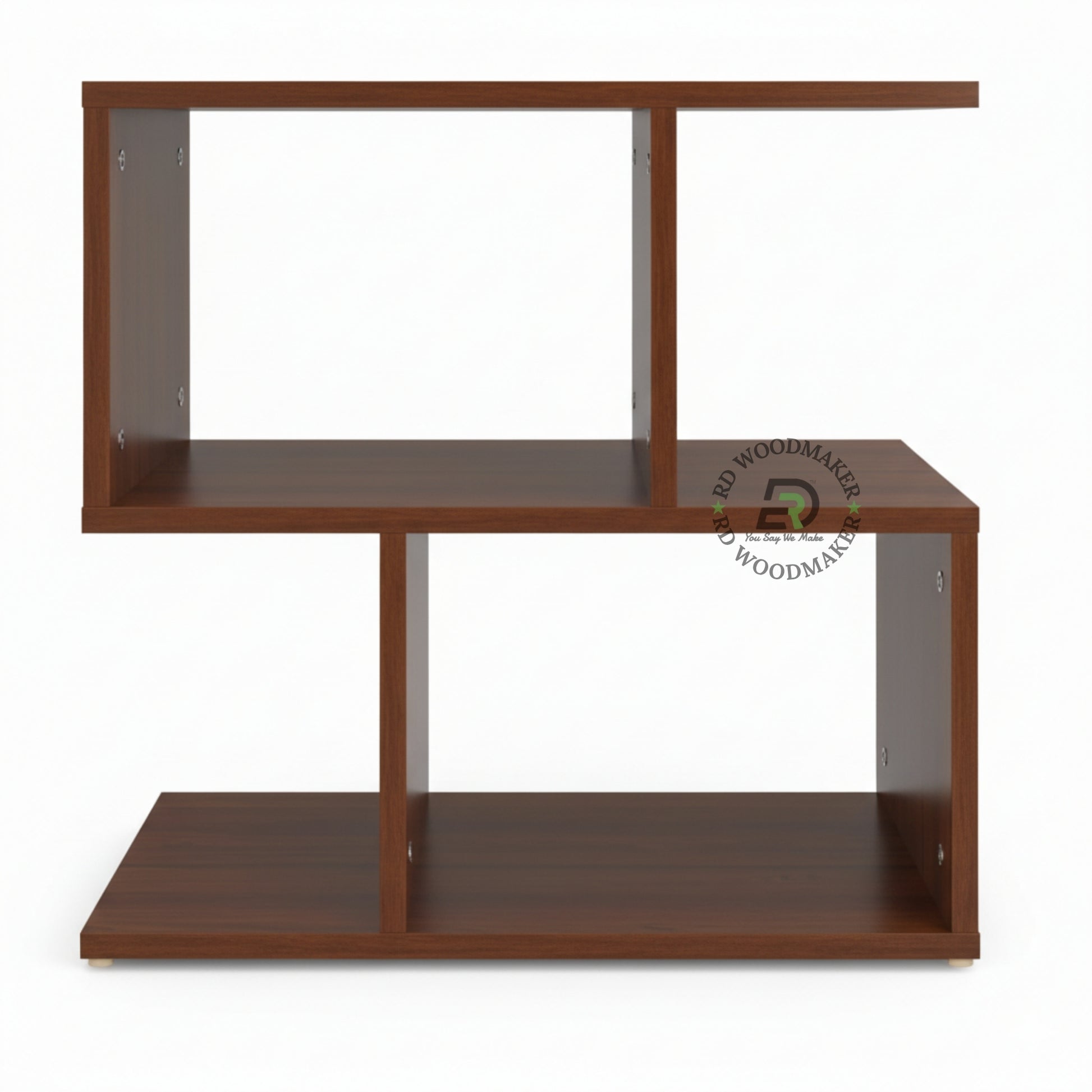 MODERN ZIGZAG WOODEN BEDSIDE TABLE