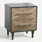 MODERN GEOMETRIC PATTERN WOODEN BEDSIDE TABLE