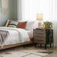 MODERN GEOMETRIC PATTERN WOODEN BEDSIDE TABLE