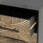 MODERN GEOMETRIC PATTERN WOODEN BEDSIDE TABLE