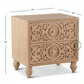 ROYAL HAND CARVED WOODEN BEDSIDE TABLE
