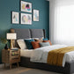 MODERN MINIMALIST WOODEN BEDSIDE TABLE WITH 3 DRAWERS
