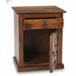 SOLID WOOD DRAWER STORAGE BEDSIDE TABLE