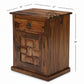 SOLID WOOD DRAWER STORAGE BEDSIDE TABLE