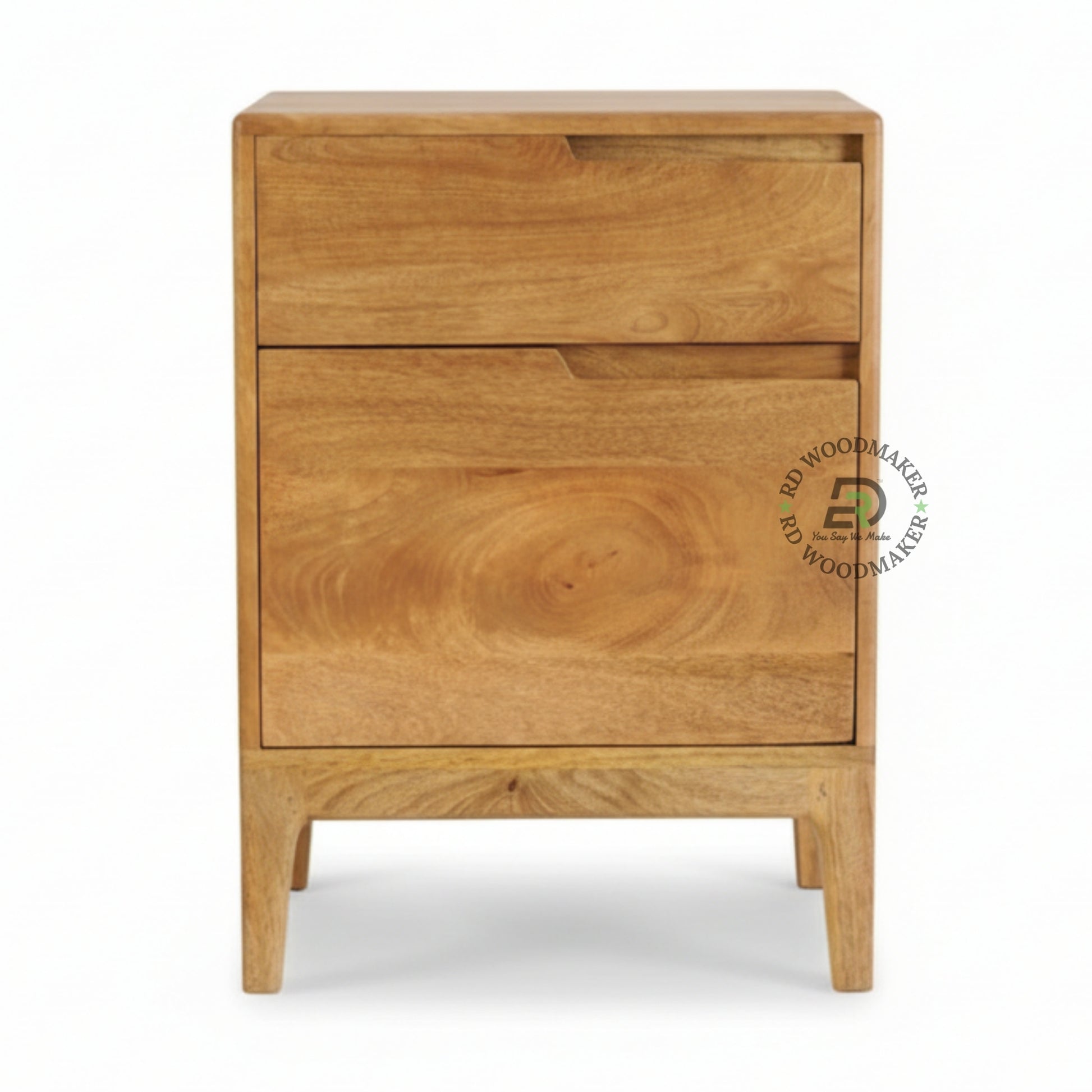 SLEEK TIMBER BEDSIDE