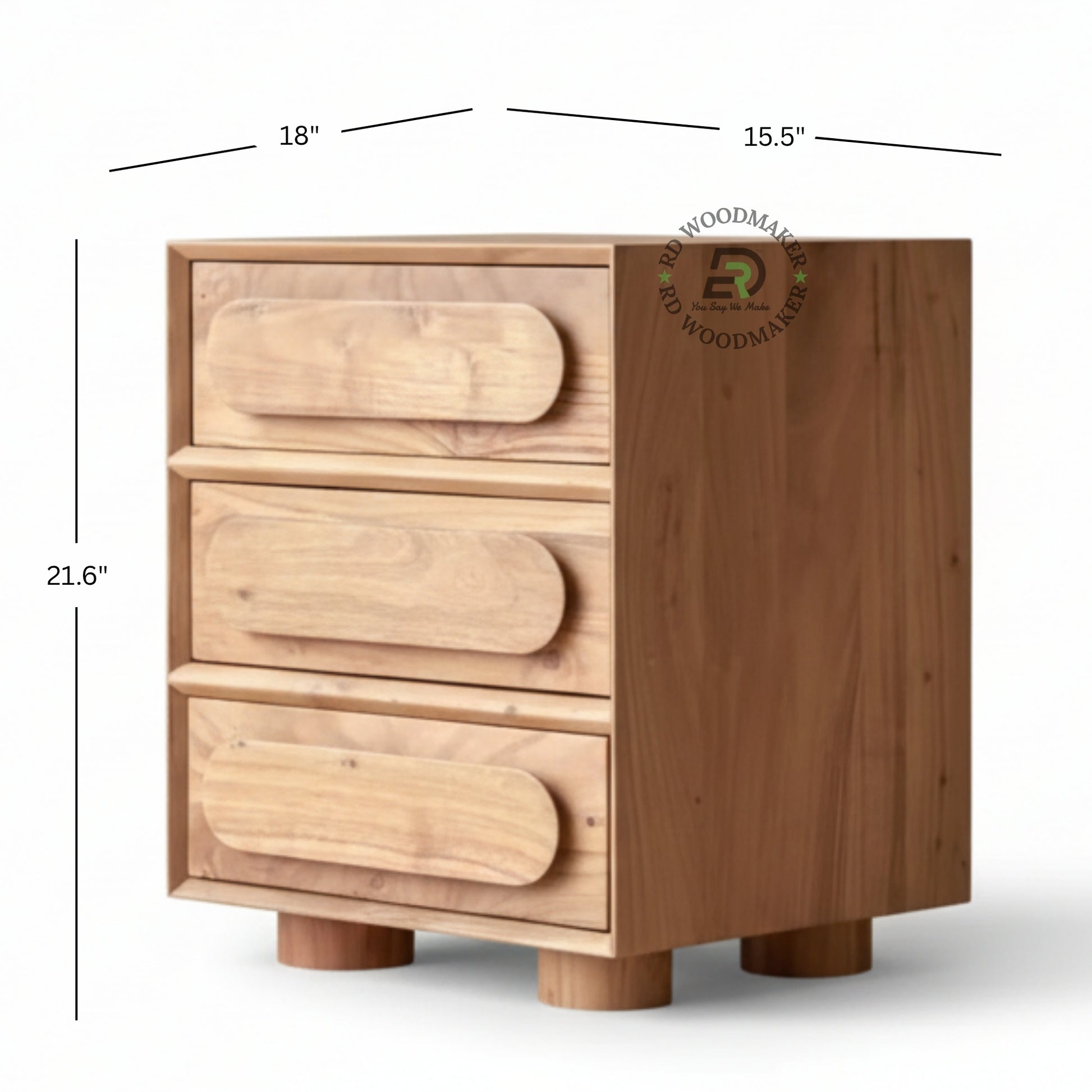 PILL PULL 3-DRAWER BEDSIDE