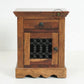 RUSTIC IRON-GRILL BEDSIDE