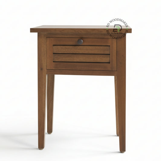 LOUVERED ACCENT BEDSIDE