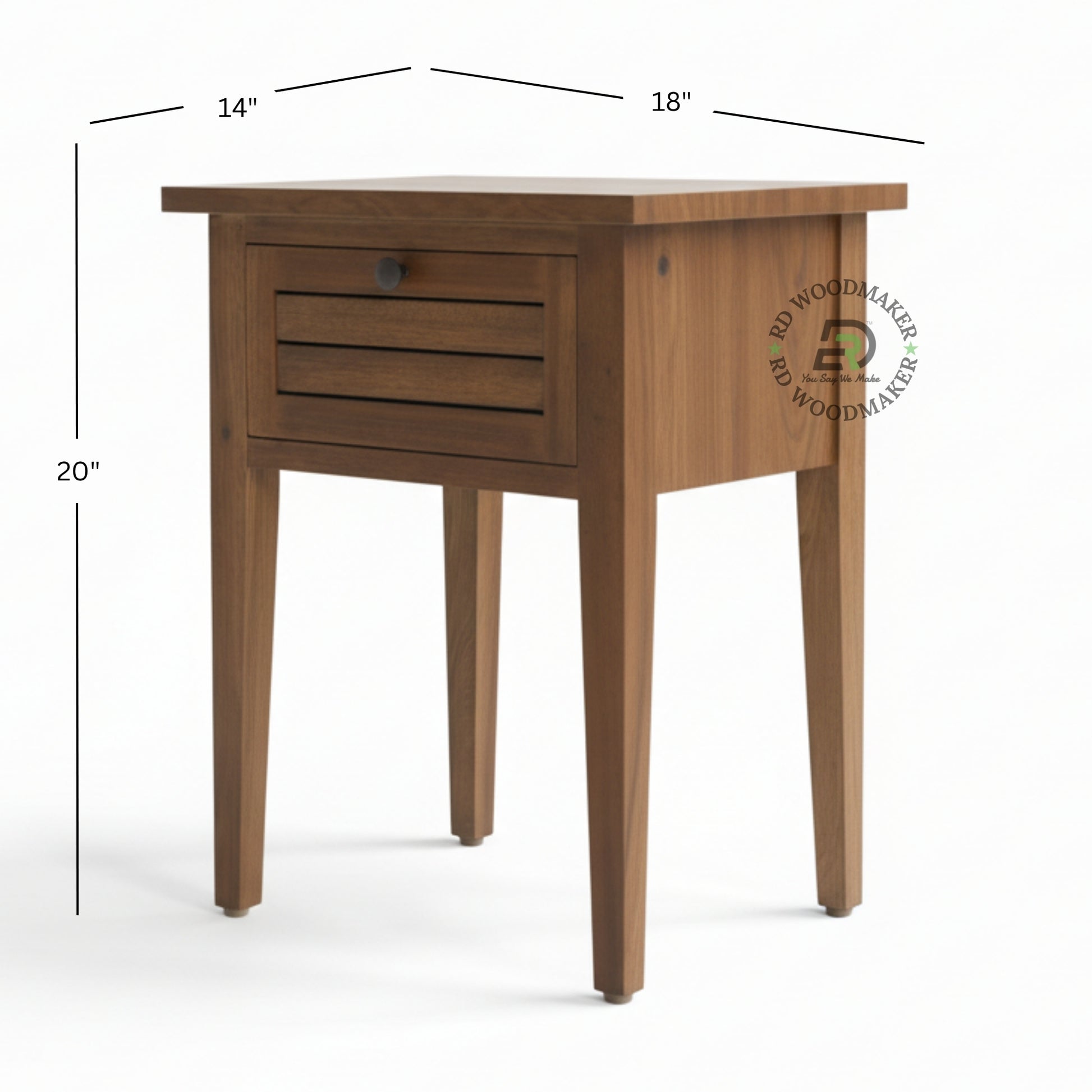 LOUVERED ACCENT BEDSIDE