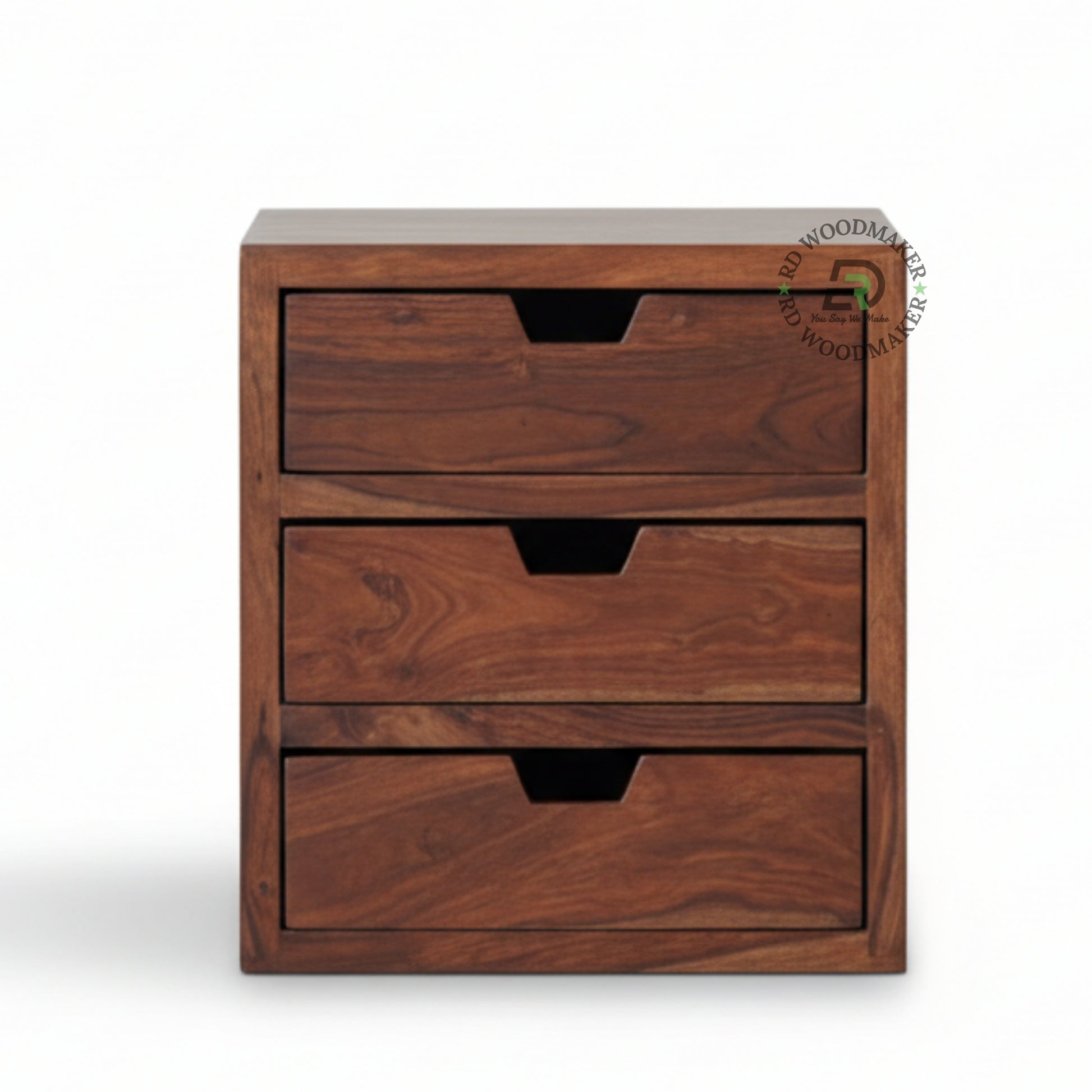 CUBIC WALNUT BEDSIDE