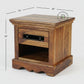 RUSTIC IRON-SLIT BEDSIDE