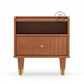 RETRO GEO-CARVED BEDSIDE