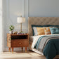 RETRO GEO-CARVED BEDSIDE