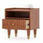 RETRO GEO-CARVED BEDSIDE