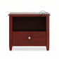 MAHOGANY CUBBY BEDSIDE
